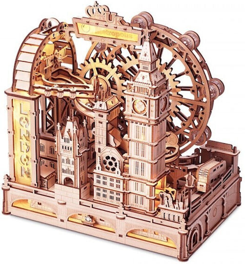 Rokr Construction Toy Wooden Robotime Marble Travel London with Lighting for Children 14+ Years