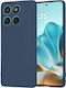 Matt Back Cover Silicon Albastru (Motorola Edge 60 Pro)