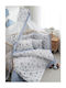 Vesta Home Astra Baby Quilt Cotton Light Blue 120x160cm