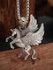 Silver Necklace Pegasus Horse Greek Mythology Molfs