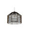 GloboStar Vork Pendant Light Black Boho with Rope for Socket E27 40x40x36cm
