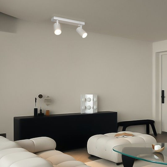 kelvo Double Spot with Socket GU10 in White Color