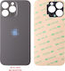 Iphone 16 Pro Max Battery Cover + Waterproofing Adhesive Tape Titanium Black