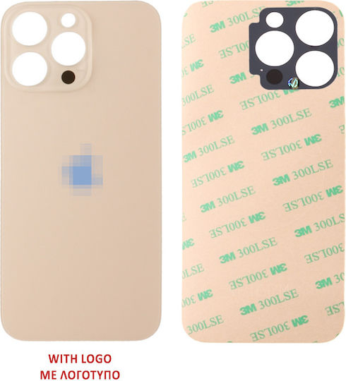 Iphone 16 Pro Battery Cover + Waterproofing Adhesive Tape Titanium Natural