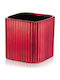 Fankon Flowers Übertopf Keramik Rot 13.5x13.5x13.5εκ.