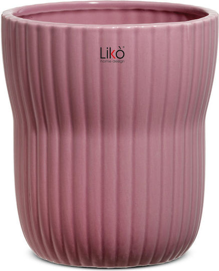 Fankon Flowers Саксия Керамика Лилав 13x14.5εκ.