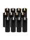 Ruhhy Decorative Lamp Wax Polish Black 12pcs