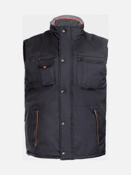 Stenso Preston Men's Safety Vest Black