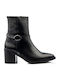 Leather Women's Ankle Boots Black