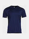 Stenso Arbeit T-Shirt Marineblau mit Reflektierenden Streifen