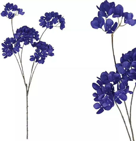 Künstlicher dekorativer Zweig Hortensie Blau 114cm Marhome
