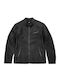 Jacket Made of Synthetic Leather Black