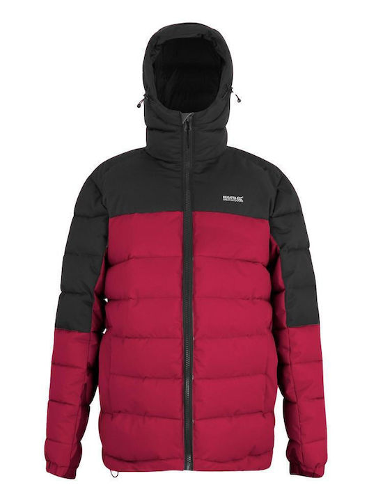 Μπουφάν Puffer Αδιάβροχο Dark Maroon