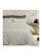 Das Home Duvet Cover Set Cotton Queen with 2 Pillowcases 220x240 3180 Beige, Black