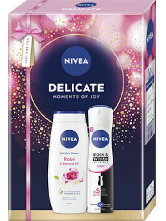 Nivea Delicate Skin Care Set for Moisturizing 2pcs