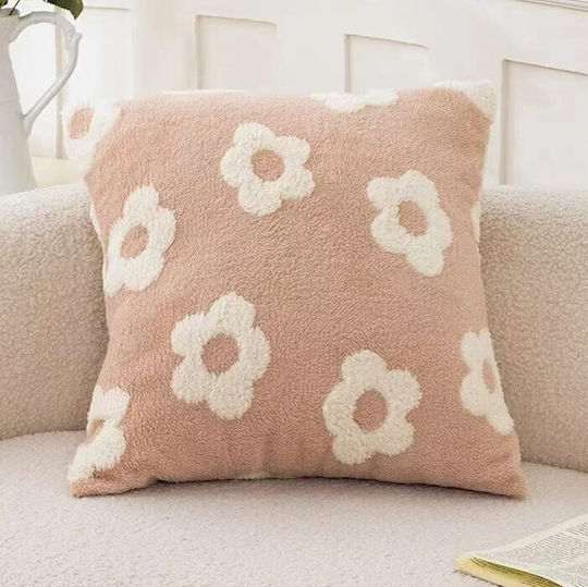 ForHome Pink Decorative Pillow Case 45x45cm
