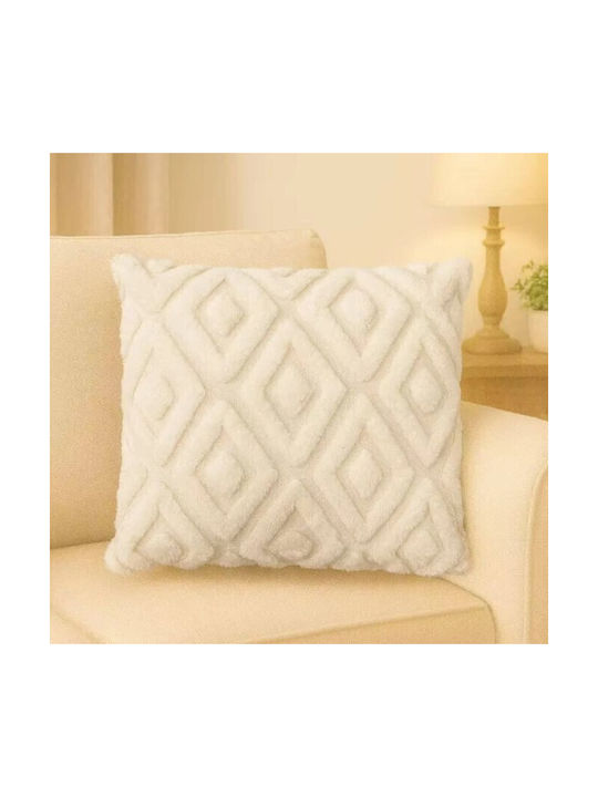 ForHome Decorative Pillow Case Ecru 45x45cm