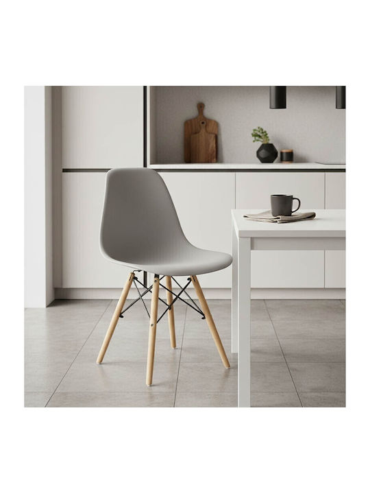 Alta Dining Room Polypropylene Armchair Grey-natural 46x50x82cm