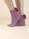 Noidinotte Women's Patterned Socks Fuchsia Polka Dot / Checkered