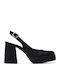 Damentaschen Pumps mit Plateau Schwarze