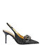 Crystal Chain Pantofi cu toc Negre