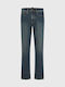 Ανδρικό Παντελόνι Τζιν με Regular Straight Εφαρμογή Washed