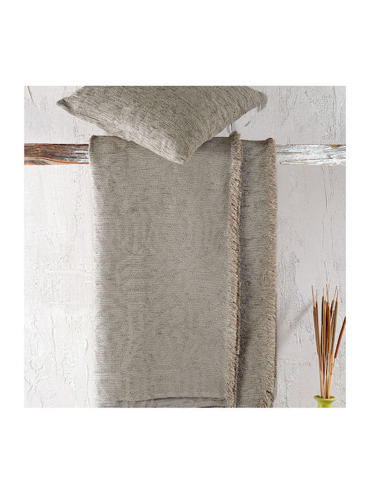 Rythmos Melie Ριχτάρι Τριθέσιου Καναπέ Chenille 180x280εκ. Μπεζ 117-177-3025