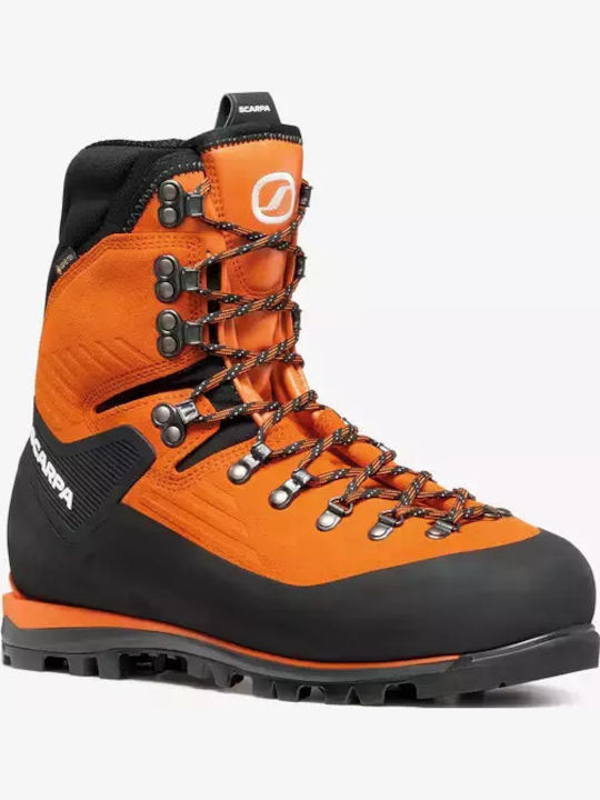 Scarpa Mont Ανδρικά Ορειβατικά Παπούτσια Αδιάβροχα με Μεμβράνη Gore-Tex Πορτοκαλί