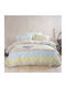 Rythmos Duvet Cover Set Single with Pillowcase 160x250 Colette Yellow-blue