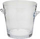 Glass Champagne Cooler Transparent Nida Medium Edg 20x19 Cm