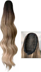 Ποστίς Αλογοουρά Curly Ponytail Συνθετική Τρίχα Υψηλής Ποιότητας Χτενάκι Φωλιά Ξανθό Ombre 24 Inches