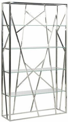 Bibliothek Berwyn 1710 Silber 100x30x175cm