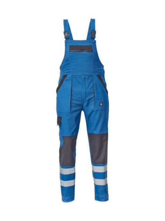 Cerva Work Coveralls Dungarees & Reflective Tapes Blue