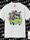 Stitch Halloween Scooby Car Κλασικό T-shirt Διπλής Ραφής Χωρίς Πλευρικές Ραφές Λευκο 100% Βαμβάκι Vegan & Oeko-tex Πιστοποιημένο