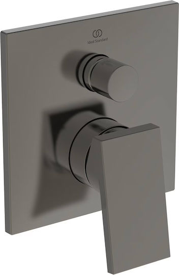 Ideal Standard Extra Built-in Faucet Mixer for Shower 2 Exits Gray