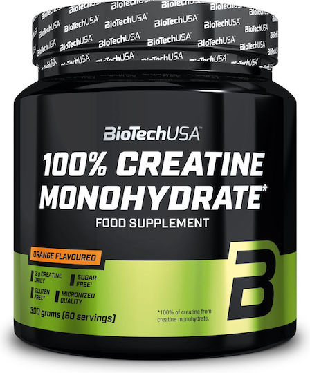 Biotech USA 100% Creatine Monohydrate Micronized με Γεύση Πορτοκάλι 300gr