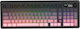 Ajazz AK980 V2 Gaming Μηχανικό Πληκτρολόγιο με Merrard διακόπτες και RGB φωτισμό (Αγγλικό US) Ροζ