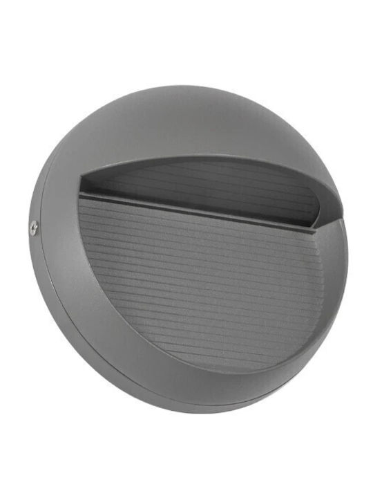 kelvo Stepart Wall-Mounted Outdoor Spotlight LED IP65 3W with Warm White Light 16x8x16cm