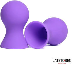 LateToBed Nipple Clamps in Purple Color