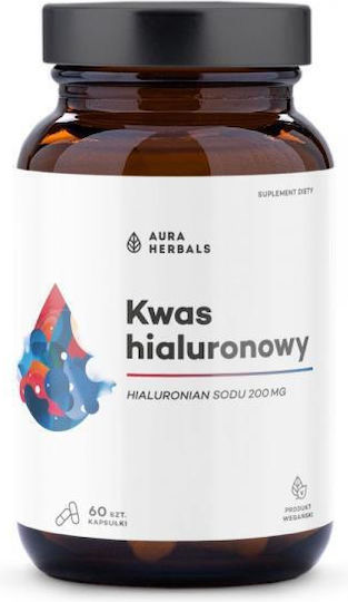 Aura Herbals Hyaluronsäure 200mg Besonderes Nahrungsergänzungsmittel 60 Kapseln