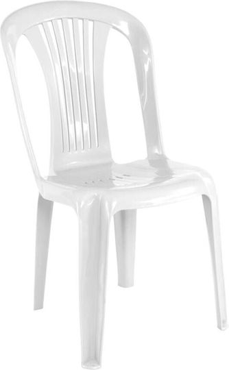 Outdoor-Stuhl Kunststoff Iride-w White 47x52x86εκ.