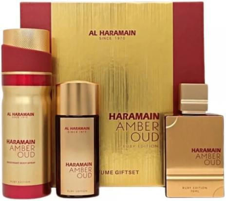Al Haramain Amber Oud Ruby Edition Σετ με Eau de Parfum