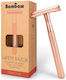 Bambaw Metallischer Rasierer Sicherheits Rosa Gold