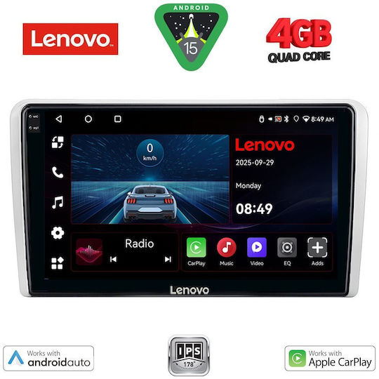 Lenovo Ηχοσύστημα Αυτοκινήτου για Opel Corsa / Tigra / Vectra 2004-2014 (Bluetooth/USB/WiFi/GPS/Apple-Carplay/Android-Auto) με Οθόνη Αφής 9"