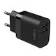 Fixed Ladegerät ohne Kabel mit 2 USB-A Anschlüsse 17W Schwarzs (FIXC17N-2U-BK)