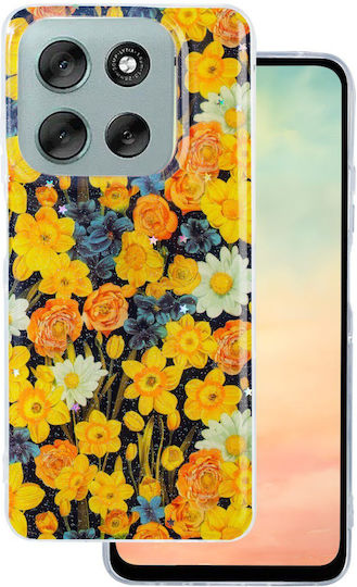 TelForceOne Glow Glam Back Cover Σιλικόνης 2mm Πορτοκαλί (Moto G56)