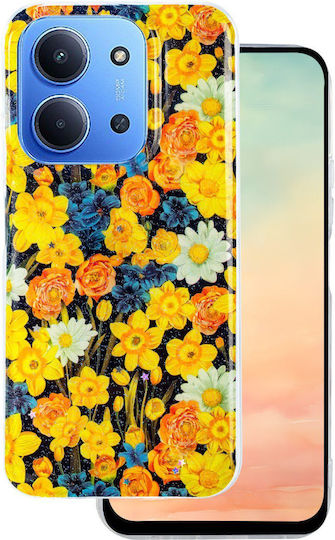TelForceOne Glow Glam Back Cover Silicone 2mm Orange (Redmi 15C 5G)