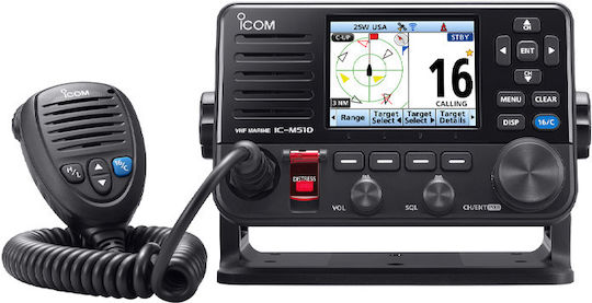 Icom IC-M510E EVO Ασύρματος Πομποδέκτης VHF Marine με Έγχρωμη Οθόνη