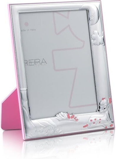 Kinder Fotorahmen Silber Rosa