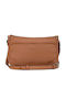 Leder Damentasche Schultertasche Tabac Braun